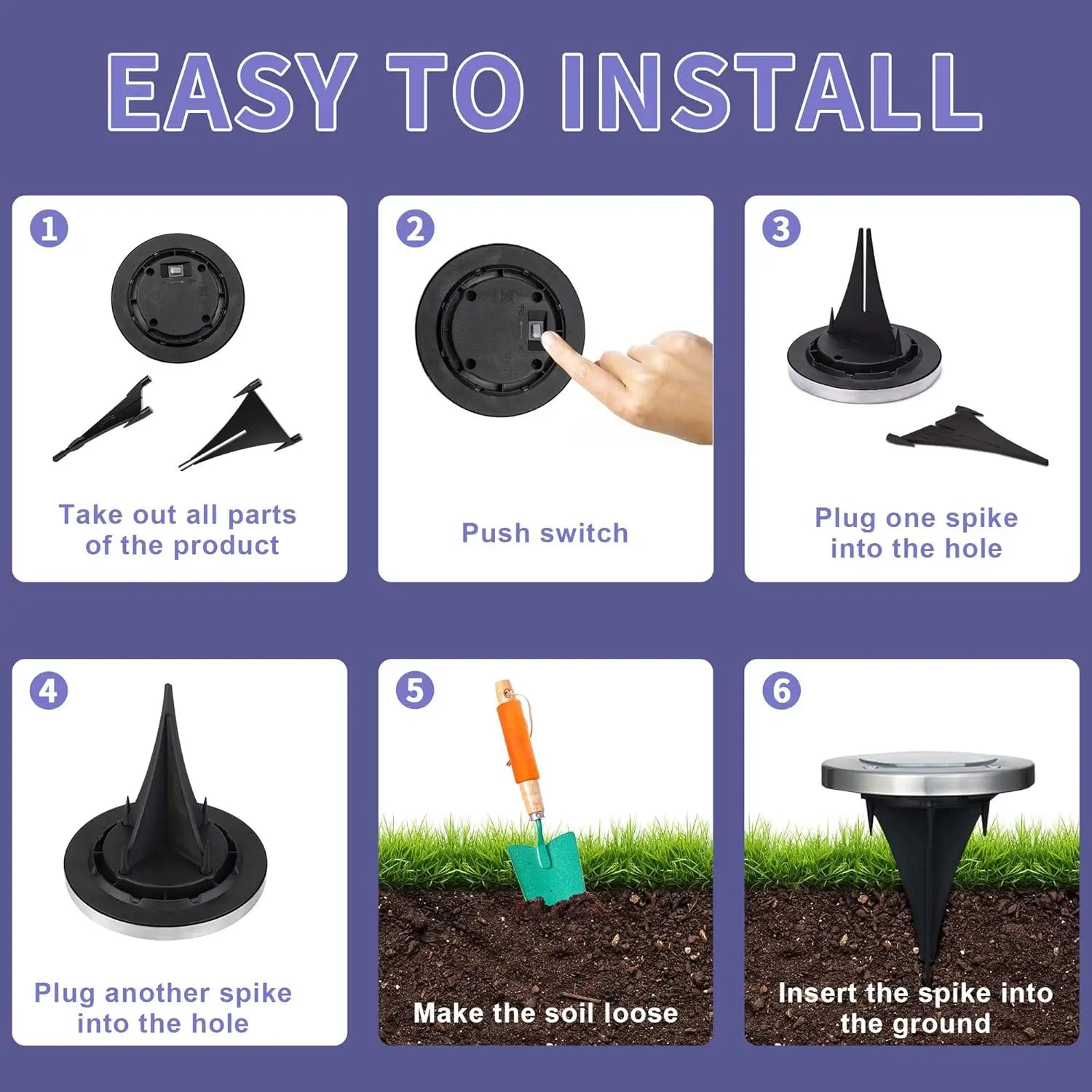 - Solar Power Light Outdoor Garden