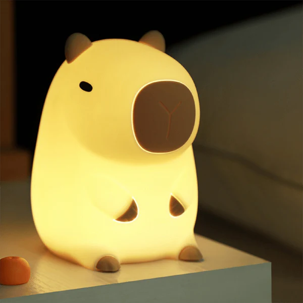 MeWaii® Highland Cow Silicone Squishy LED Night Light - Perfect Gift for Kids and Girls
